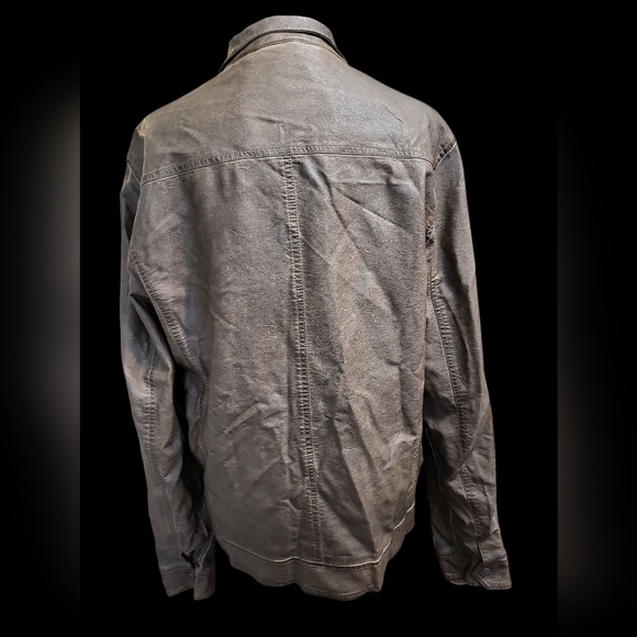 Jeans By Buffalo Jacket Small Men's Brown Leather Jacket - Picture 12 of 12